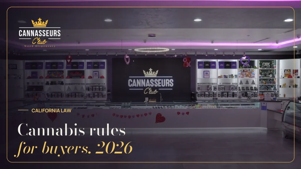 California cannabis laws for buyers in 2026, Cannasseurs Club guide