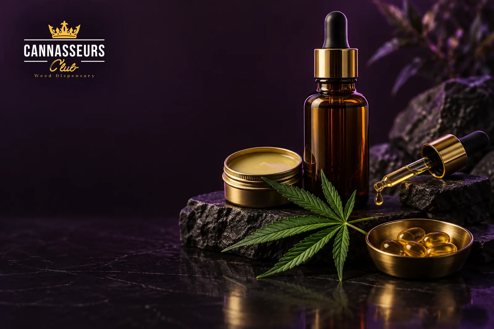Cannabis tinctures and topicals at Cannasseurs Club in North Hollywood